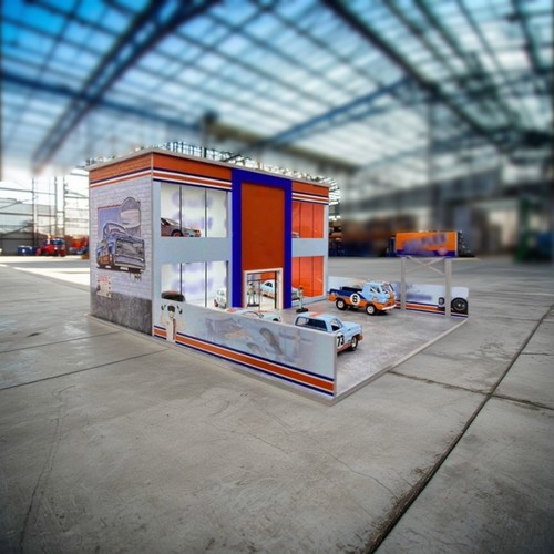 Diorama modellino auto garage - modellino,