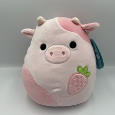 Squishmallows RESHA The STRAWBERRY COW 8" Peluche, Mucca Rosa ESCLUSIVA TEMA CALDO A8