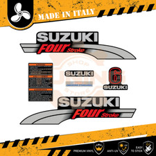 Decalcomania Adesivi Motore Fuoribordo Suzuki DF 6 cv A - Four Stroke OLD