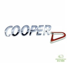 Scritta MINI COOPER D Posteriore Logo Fregio Countryman Clubman Paceman JCW