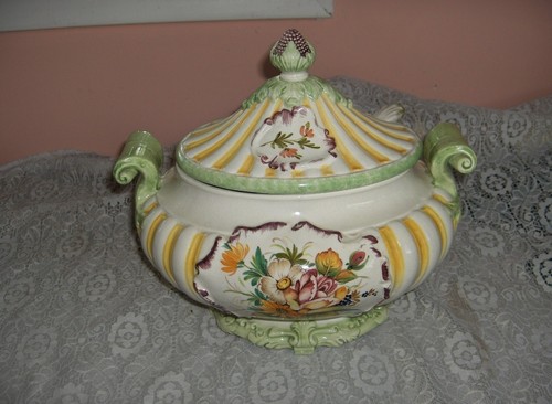 Zuppiera vintage capodimonte - capodimonte, 3