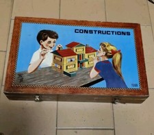 Antico Giochi Da Costruzione IN Legno Garnier Cornil Numero 1508  Vintage