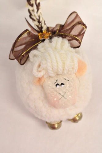 Peluche rotondo agnello pecora