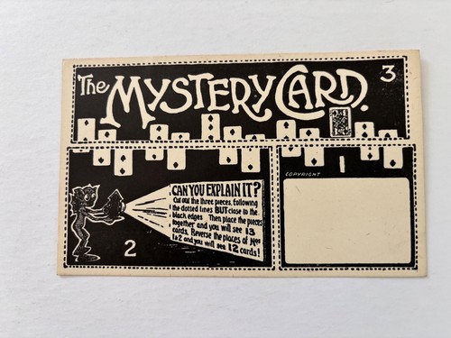Mystery card puzzle - puzzle, postcard