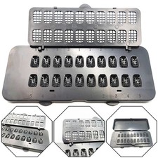 Scatola lavorazione impiallacciatura dentale ceramica porcellana conservazione sterilizzazione laboratorio strumento