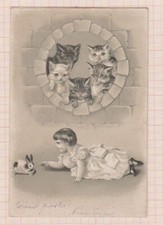 CARTOLINA 1903 14X9 BAMBINA