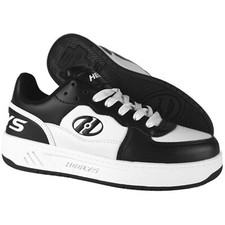 Heelys Rezerve Low Scarpe Con Ruote Pattini Sneakers Heely Neri E Bianchi NUOVI