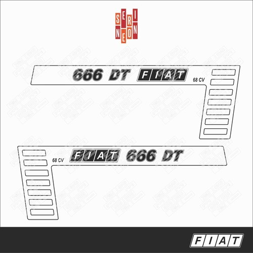Kit adesivi stickers trattore - kit,