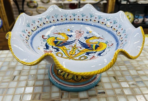 Deruta pottery centerpiece - deruta,