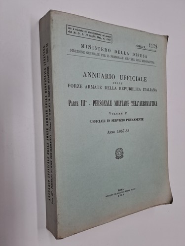 Annuario ufficiale delle forze - ufficiale,