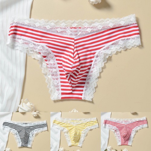 Slip uomo pizzo - righe, vita