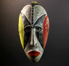 Maschera Kwele africana legno