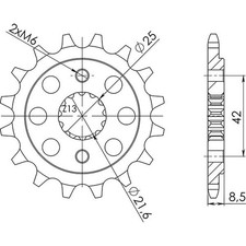 PIGNONE S ACCIAIO P520 D15