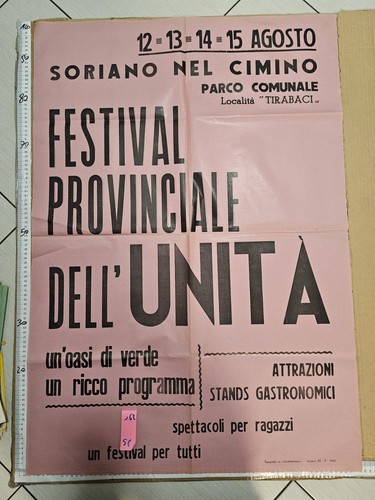 Manifesto festival dell - manifesto, dell'unità