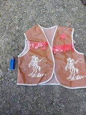 Gilet Carnevale Cowboy Vintage Bambino Anni 70