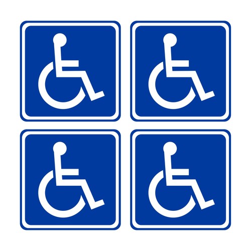 Adesivi disabili invalidi kit - adesivi,