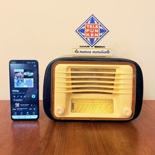 RADIO VINTAGE TELEFUNKEN MIGNONETTE C 1955 A VALVOLE D’EPOCA CON BLUETOOTH RARA