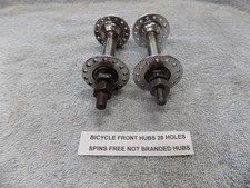 MOZZI ANTERIORI BICICLETTA 28 FORI SET DI 2 GIRI OMAGGIO MOZZI BELLI #89