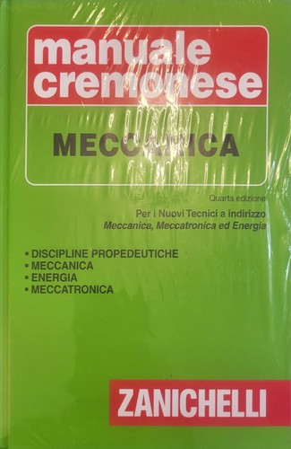 Manuale cremonese meccanica - manuale,