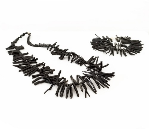 Parure raro corallo nero - corallo,