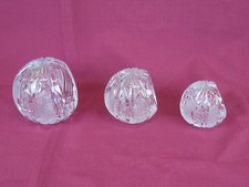 3 PORTACENERI DI CRISTALLO A