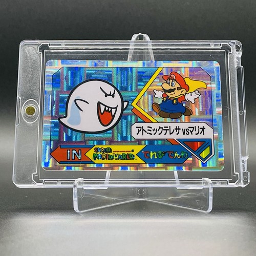 Boo mario prism card - boo,