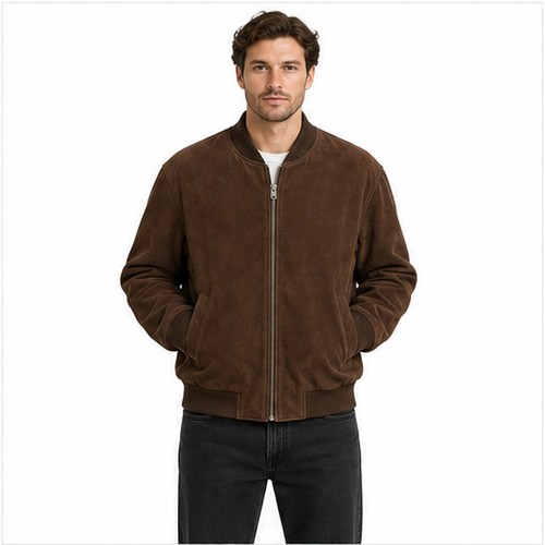 Bomber uomo vera pelle - in,