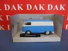 Die cast 1/43 Modellino Furgone Volkswagen T1 Transporter Azzurro Bianco Cararam