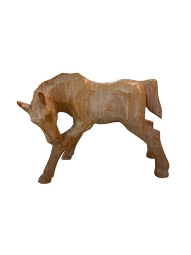Statuina cavallo legno - statuina,