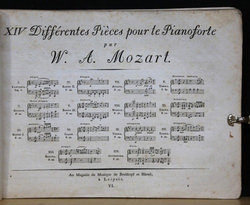 Mozart xiv differenti pezzi - mozart,,