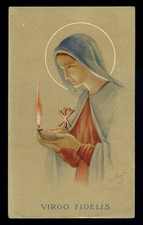 santino-holy card LITANIE LAURETANE -VIRGO FIDELIS