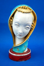 EUGENIO PATTARINO scultura busto ceramica maiolica MADONNA Art Deco Firenze 1900
