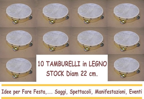 Tamburello classico con - 10,