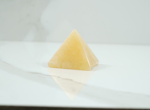 Piramide calcite arancione - piramide,