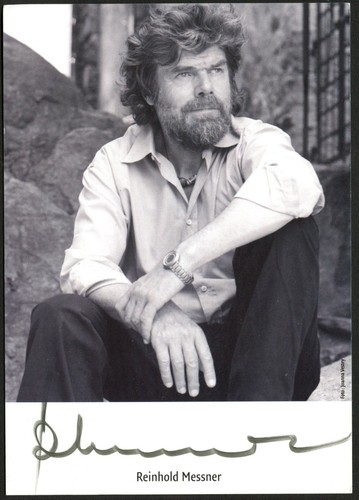 Reinhold messner autografo - messner,