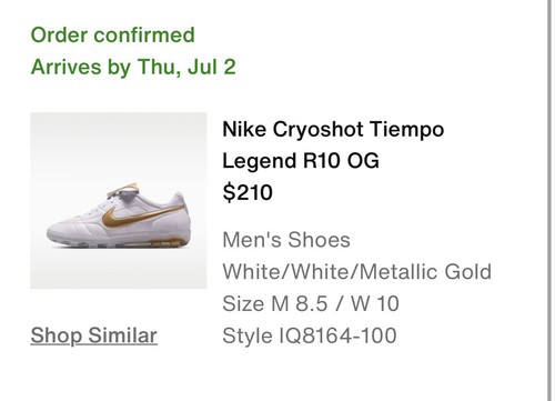 Nike cyroshot tiempo - nike, legend