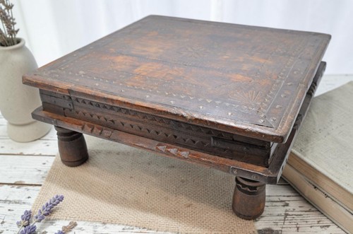 Antico sgabello basso - sgabello,