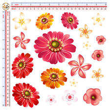 Fiori adesivi flowers sticker helmet auto moto casco tuning print pvc 20 pz.
