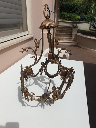 Lampadario anni ottone - in,