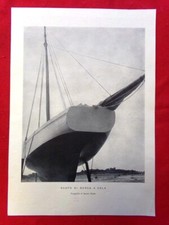 Stampa Fotografia del 1935 Scafo di Barca a Vela Fotografia di Sandro Guida