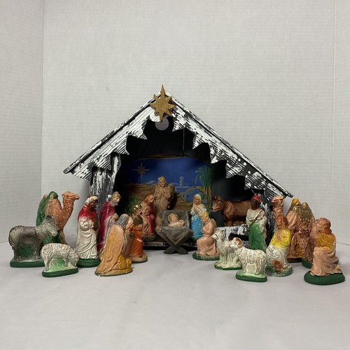 Presepe vintage gesso - vintage, gesso/gesso