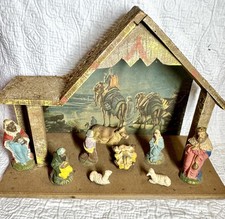 Presepe mangiatoia cartone