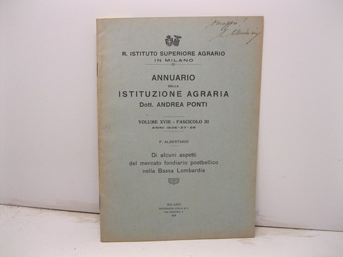 Albertario annuario della - annuario,