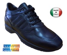 SCARPE SNEAKERS  INVERNALI RAGAZZI DONNA IN PELLE E SCAMOSCIATO NERO BLU TORTORA