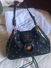 Borsa Le Pandorine a mano nera con stelle mai usata