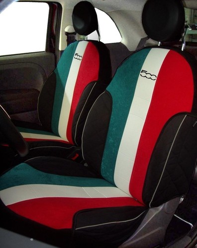 Coprisedili tricolori fiat 500 - coprisedili,