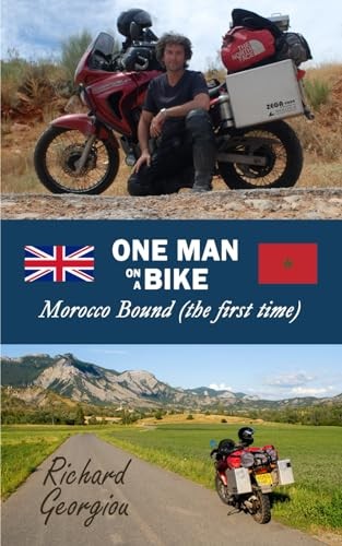 One man bike morocco - man, a
