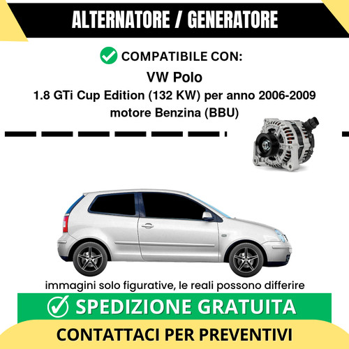 Alternatore polo 8 gti - alternatore, 1.8
