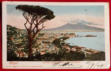 CARTOLINA NAPOLI PANORAMA DELLA CITTA' VISTO DALLA VILLA PATRIZI 1904 ( C 71 )