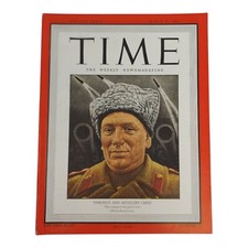 Vintage Time Magazine March 20 1944 Voronov Red Artillery Chief World War II